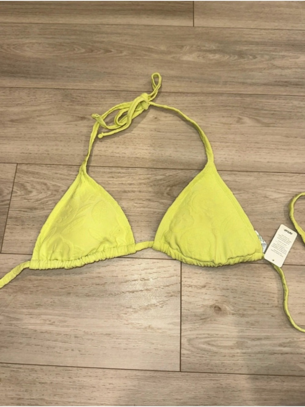 Aerie Lime Green Triangle Bikini Top